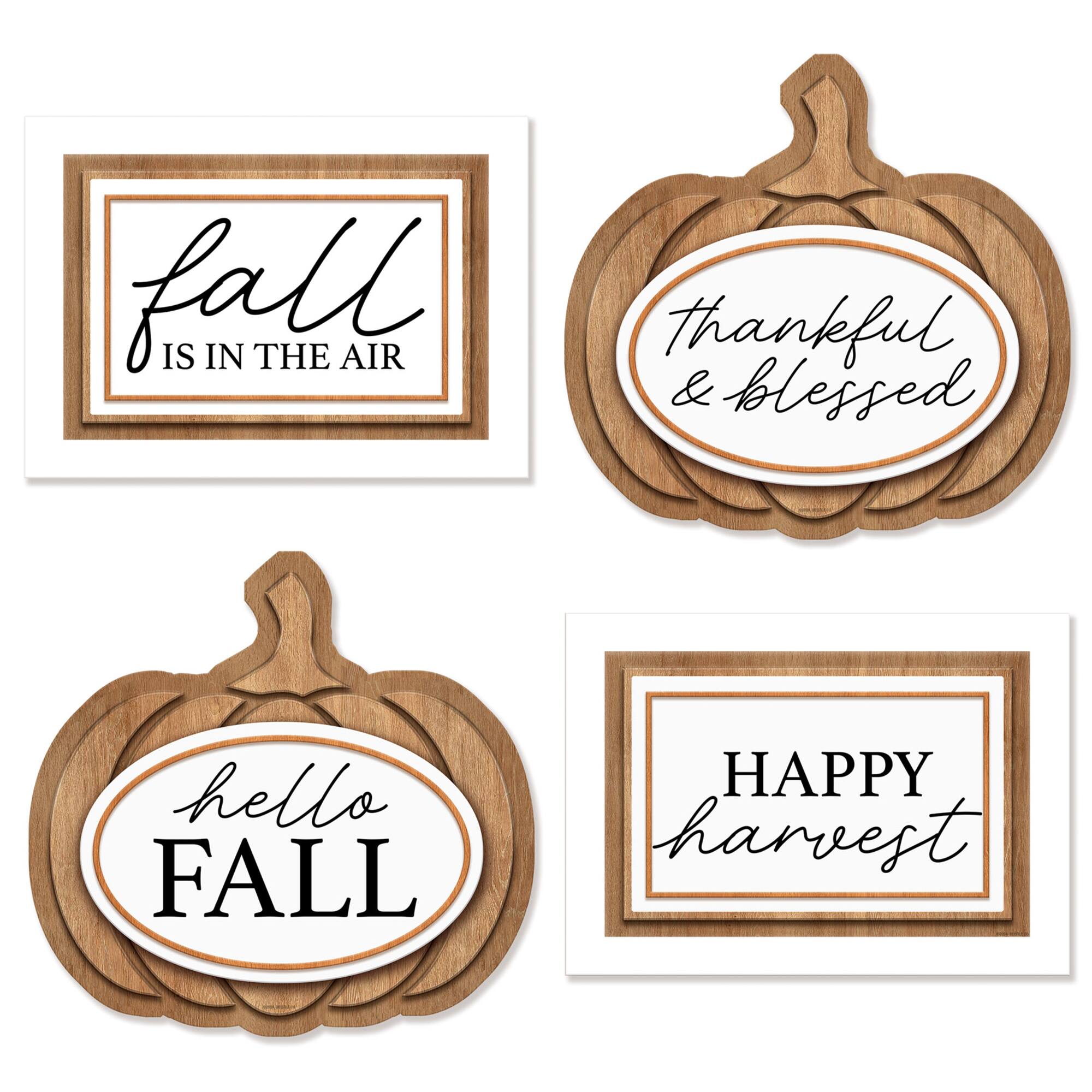 Beistle Fall Signs, 4ct.